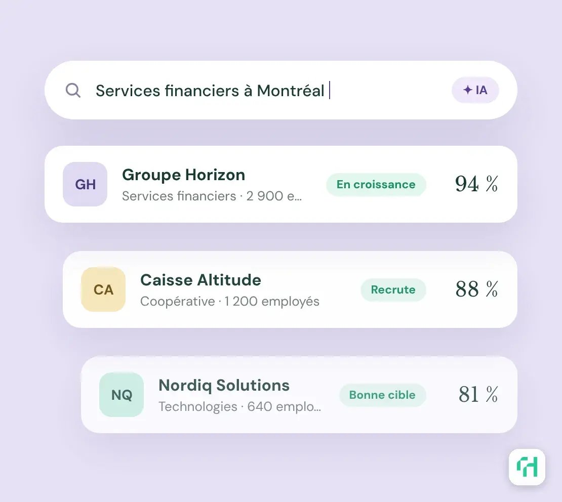 Recherche d’employeurs propulsée par l’IA