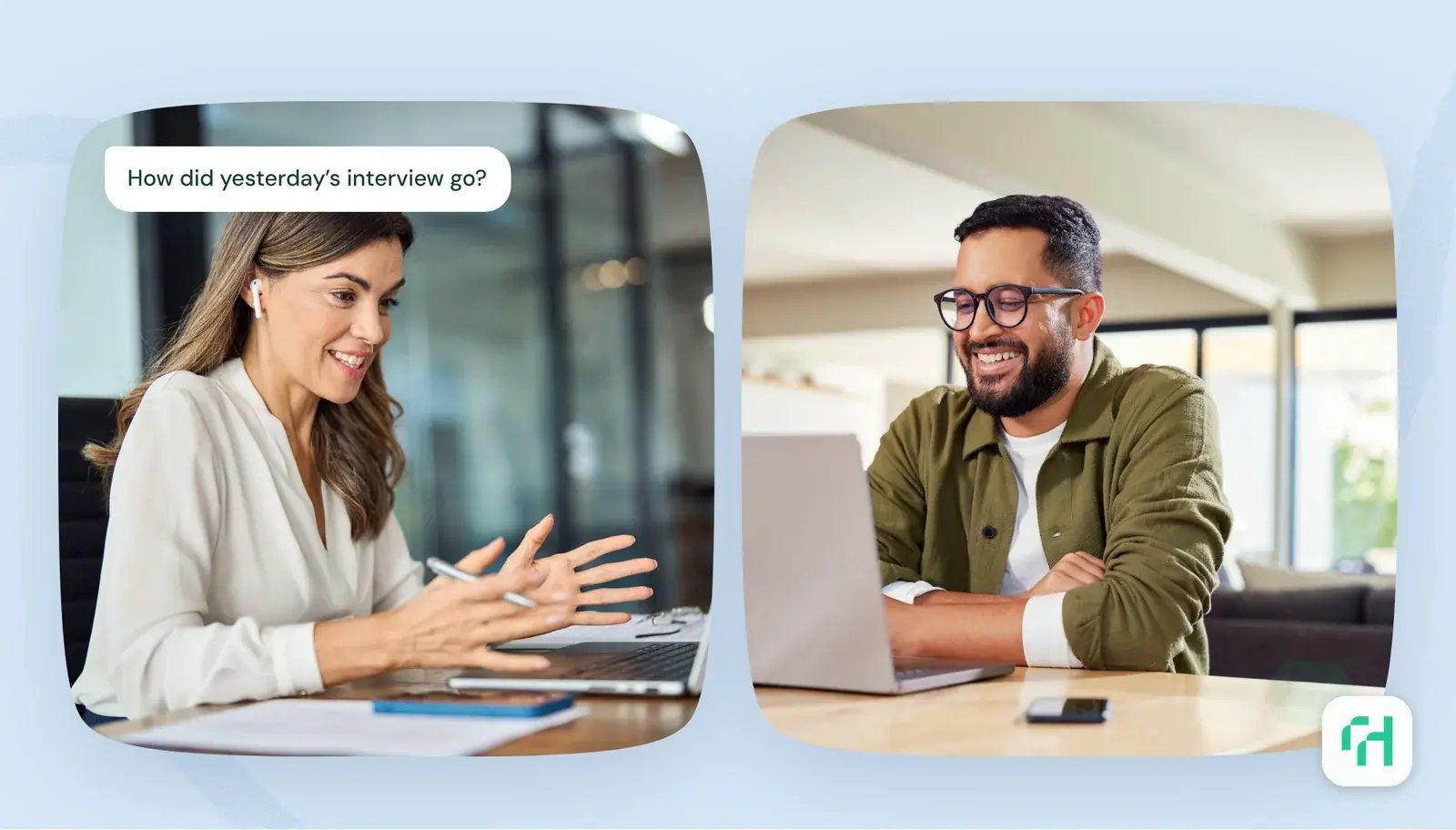 Exchange between a coach and a candidate